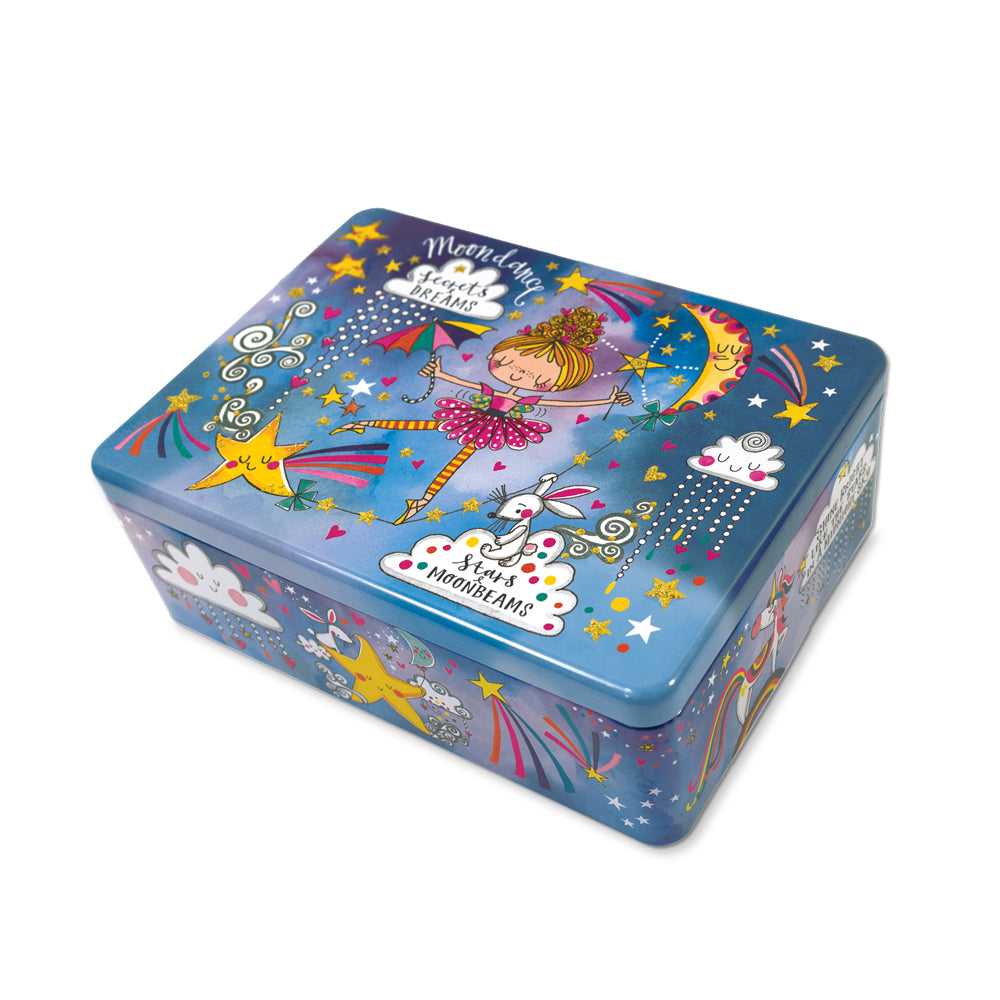 Rachel Ellen Flittered Rectangular Tin - Secrets & Dreams