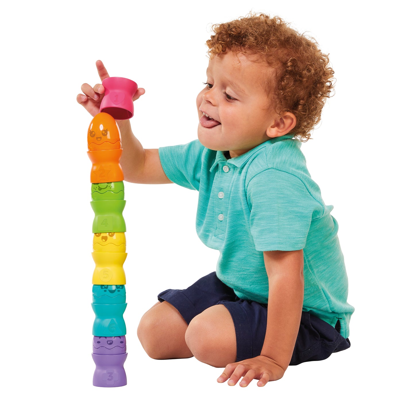 Tomy Toomies Hide & Squeak Egg Stackers