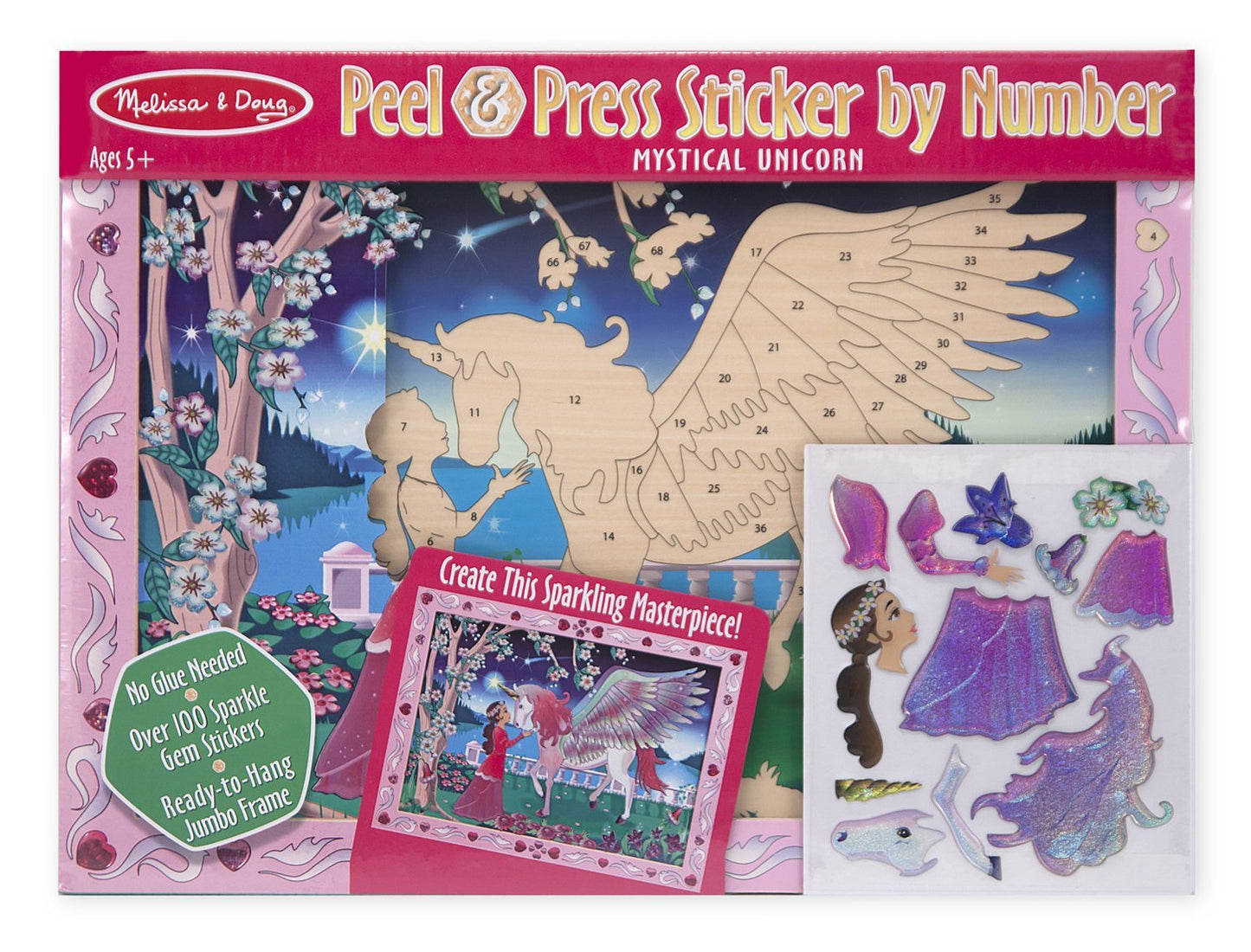 Melissa & Doug Sticker by Number Mystical Unicorn