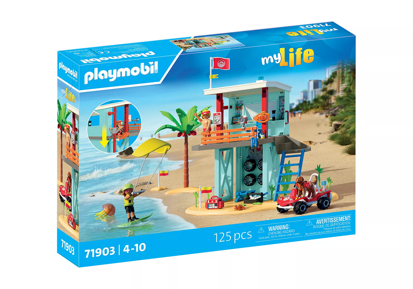 Playmobil 71903 Lifeguard Tower with Beach Buggy