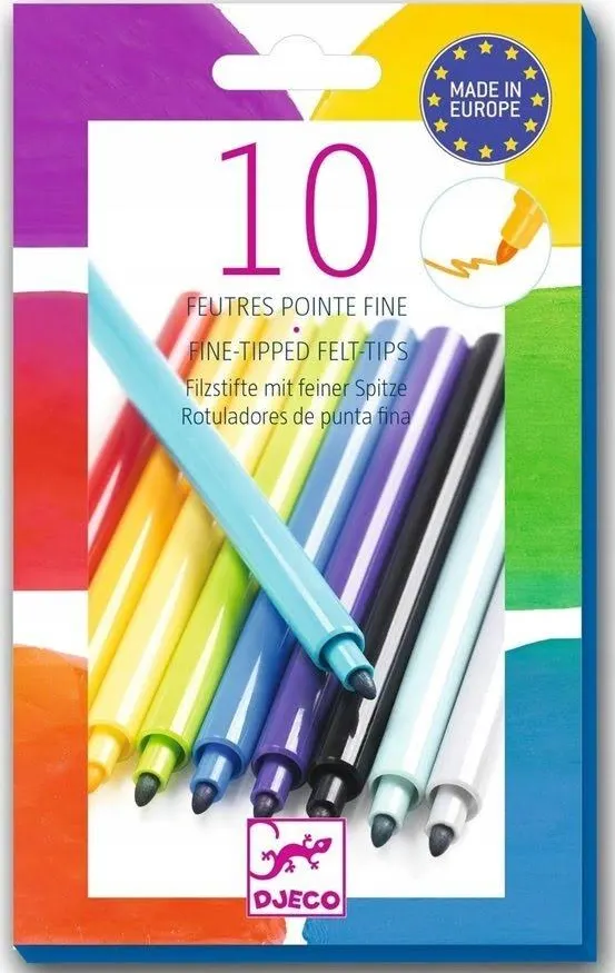 Djeco 10 Felt-Tip Markers