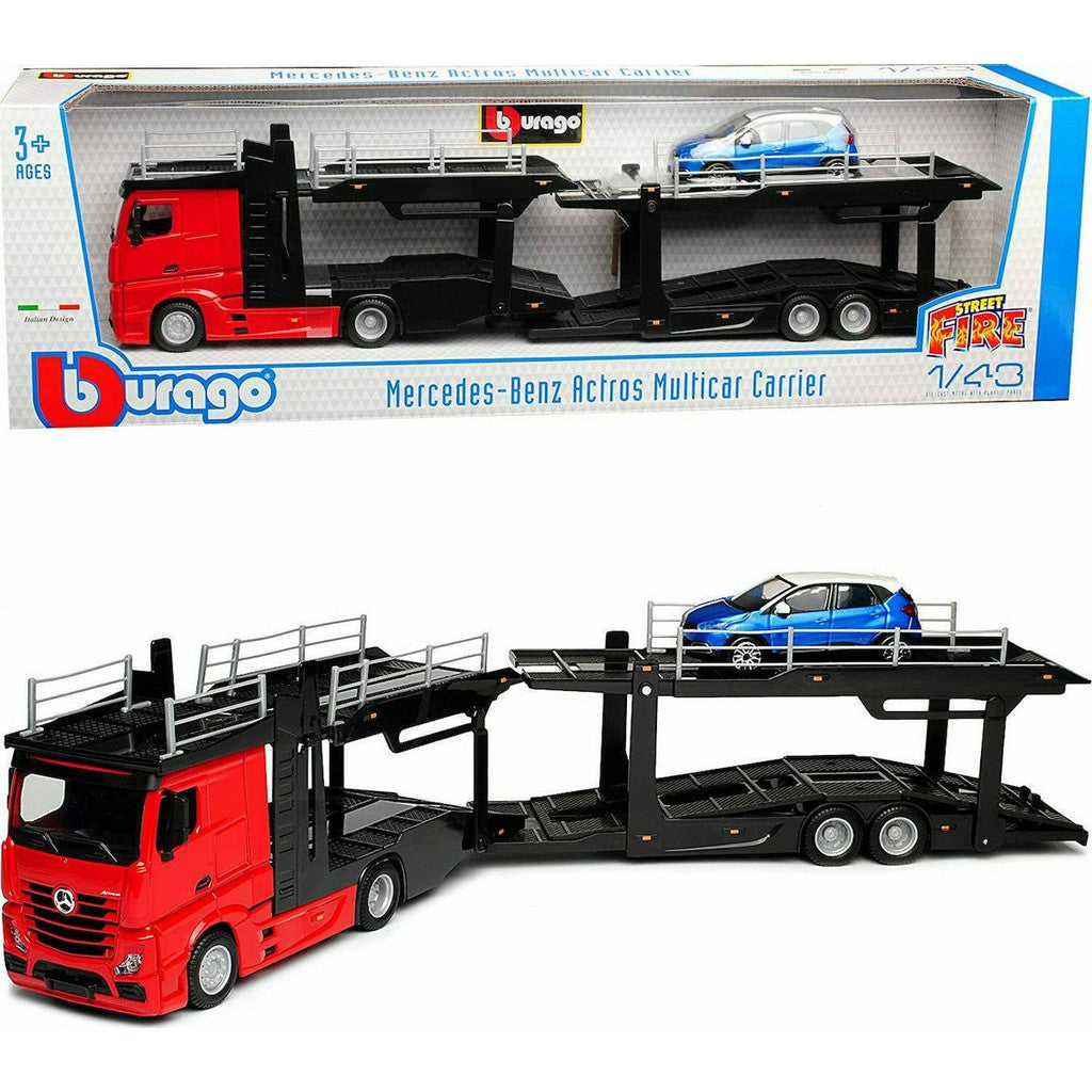 Bburago 1:43 Street Fire Mercedes Benz Multicarrier