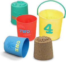 Melissa & Doug Sand Seaside Nesting Pails