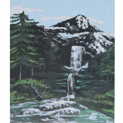 Icon 300x250mm Paint By Numbers Canvas Waterfall
