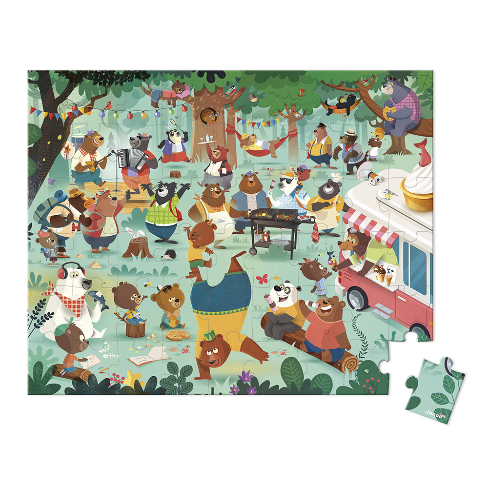 Janod Puzzle Family Bears- 54 Pcs