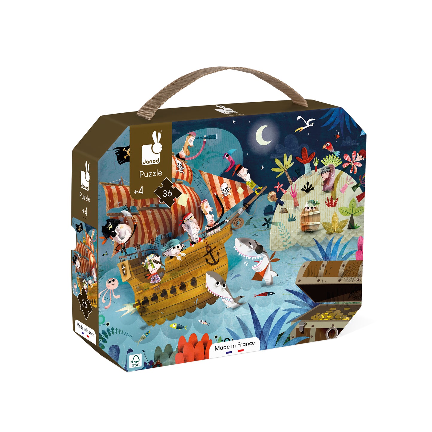 Janod Puzzle Treasure Hunt 36 Pcs