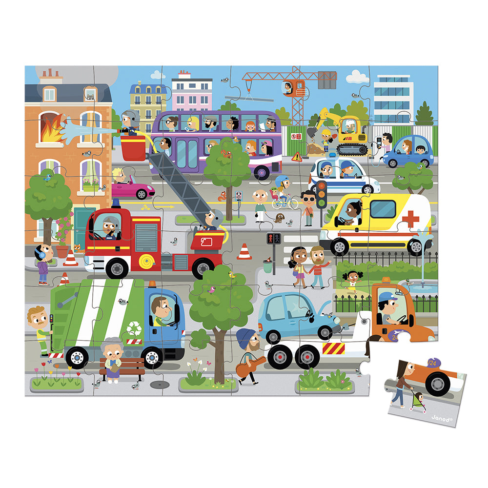 Janod Puzzle City - 36 Pcs