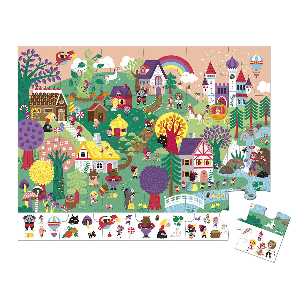 Janod Observation Puzzle - The Tales- 24 Pcs