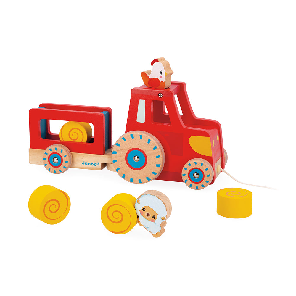 Janod Farm - Pull Along Tractor