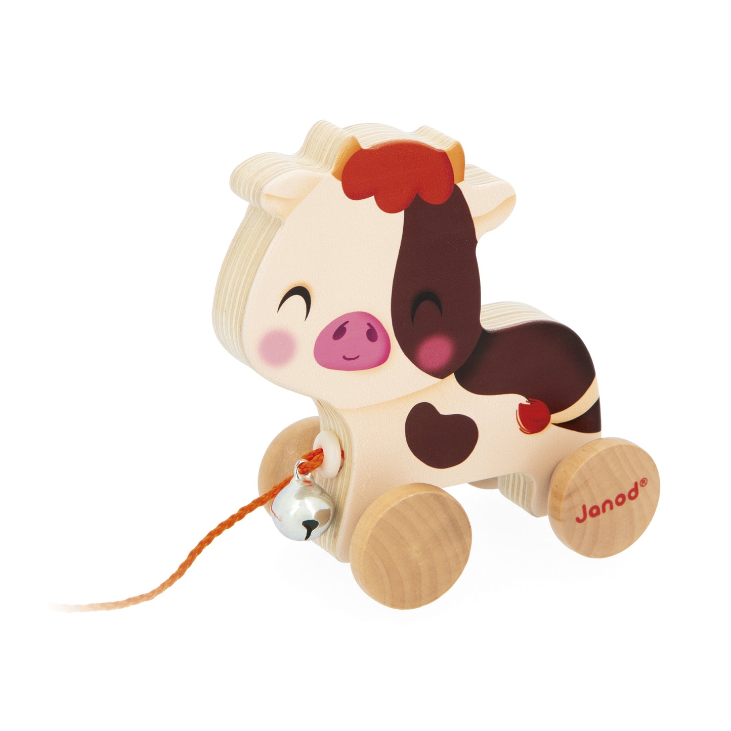 Janod Farm - Pull-Along Cow