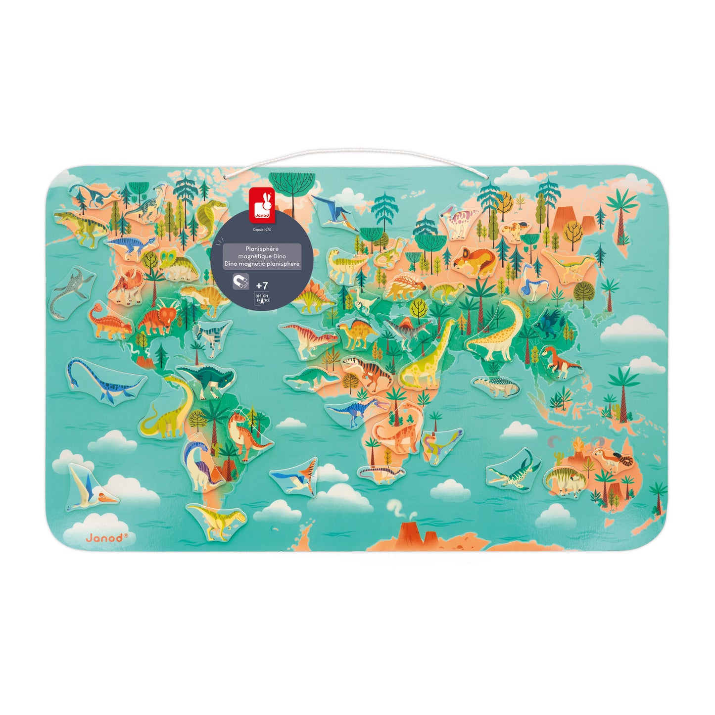 Janod Dino - Magnetic Dino Planisphere