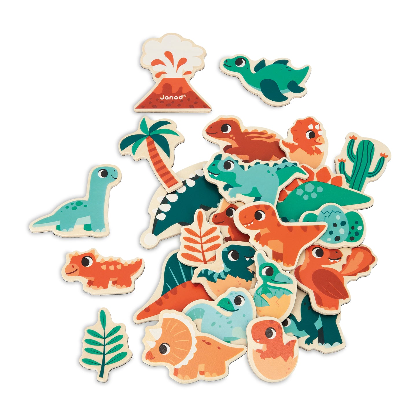 Janod Dino - Dino Magnets 24 Pieces