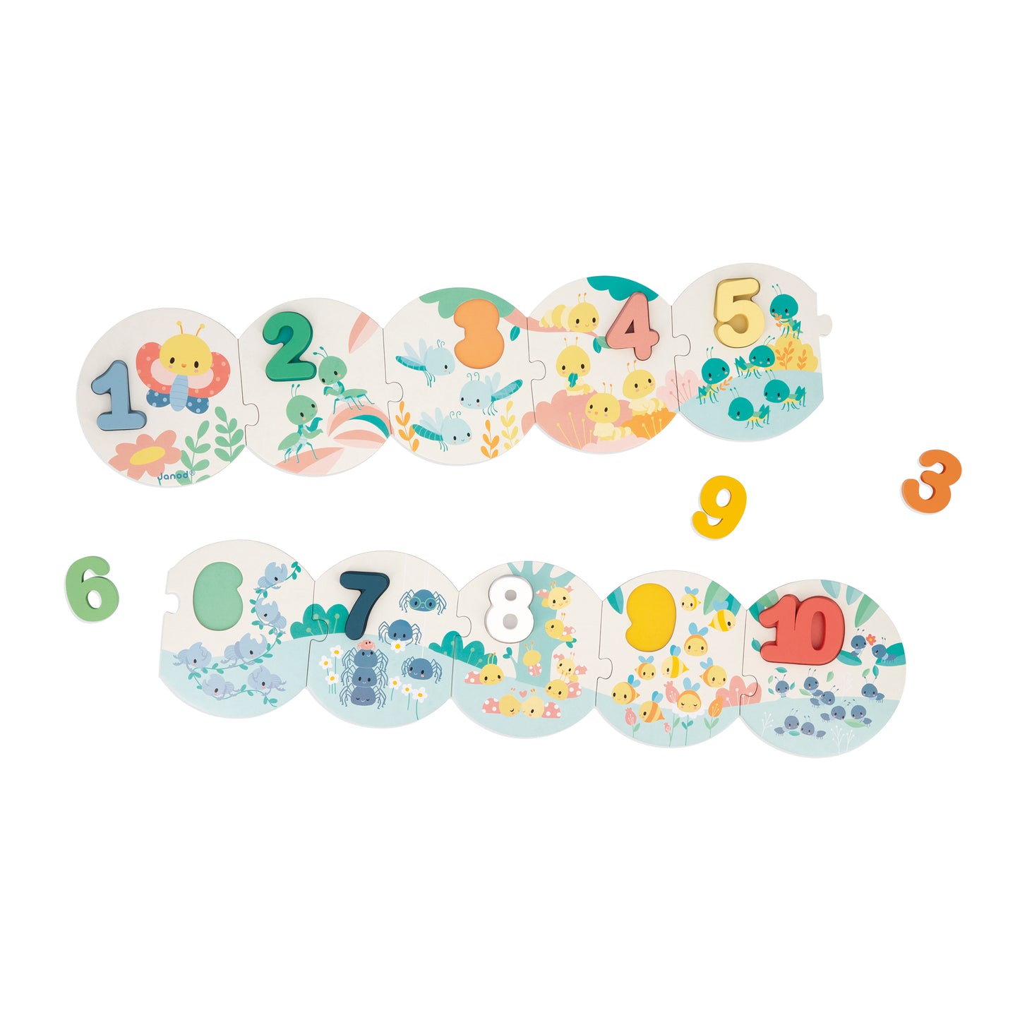 Janod Pure - My First Numbers Puzzle
