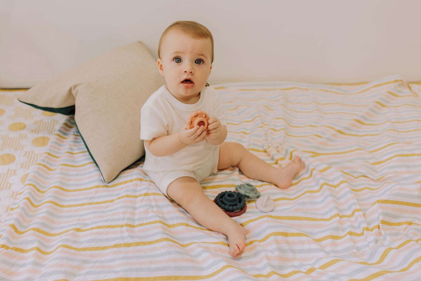 Jellystone Rainbow Stacker & Teether Toy - Earth