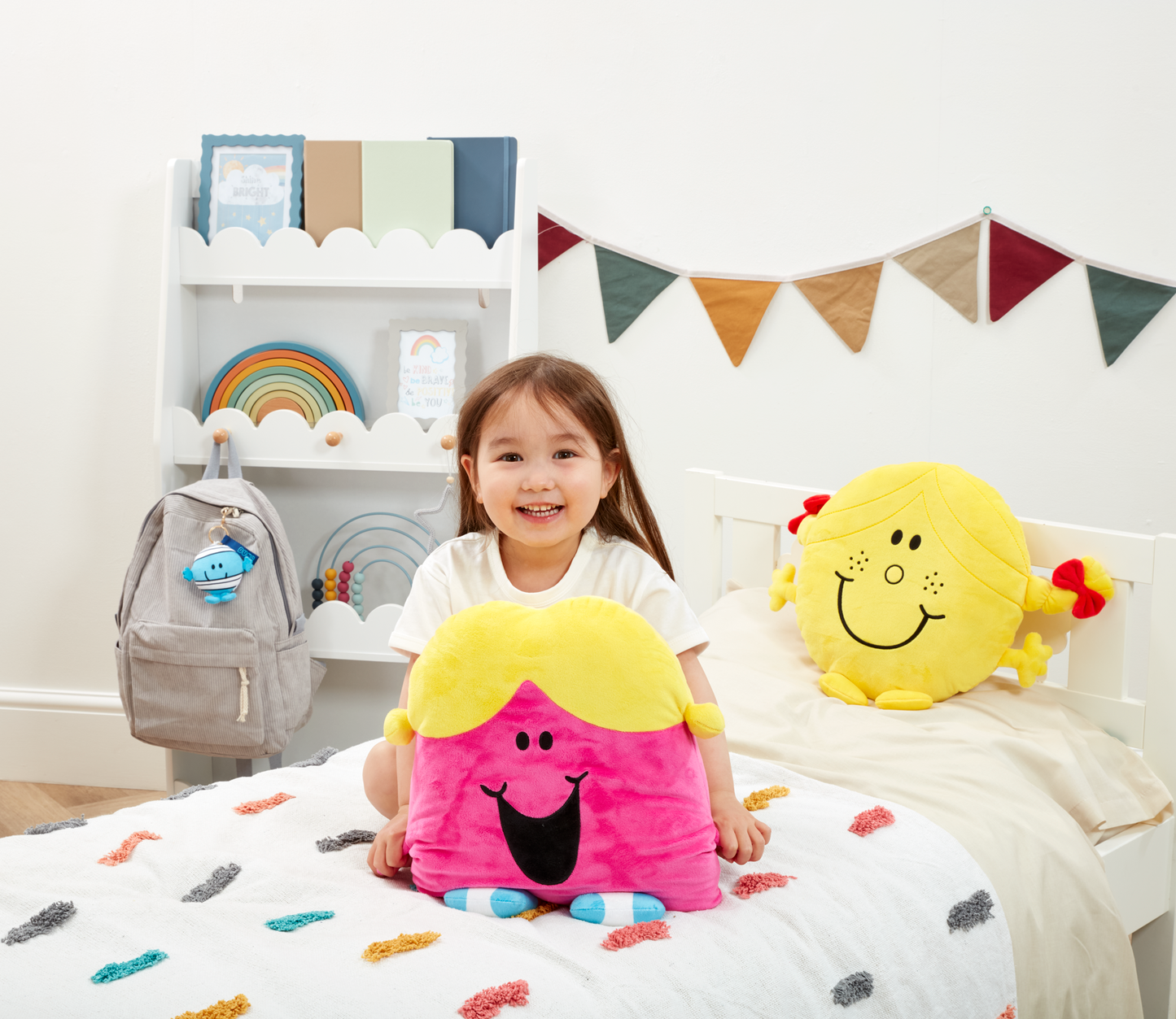 Rainbow Designs Little Miss Chatterbox Large Cushion