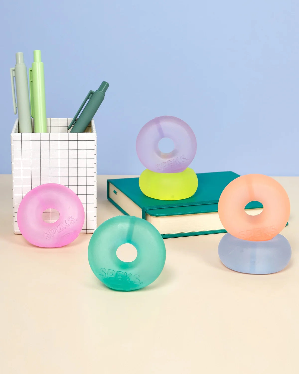 Speks Mini Gump Loop Multi Colour 6-Pack - 4cm