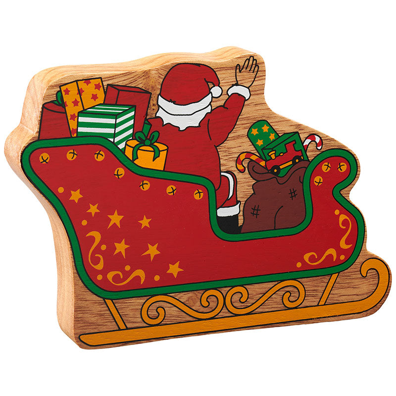 Lanka Kade Natural Red Santa Claus In A Sleigh