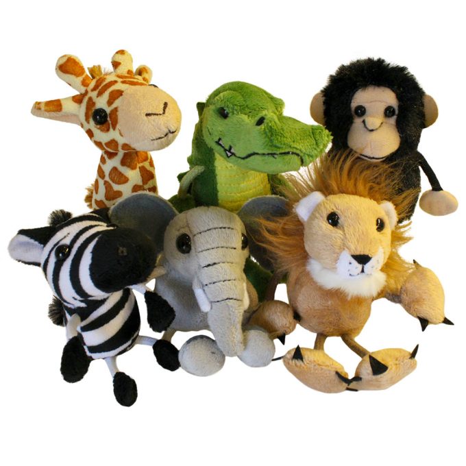 The Puppet Company Finger Puppets African Animals Set of 6