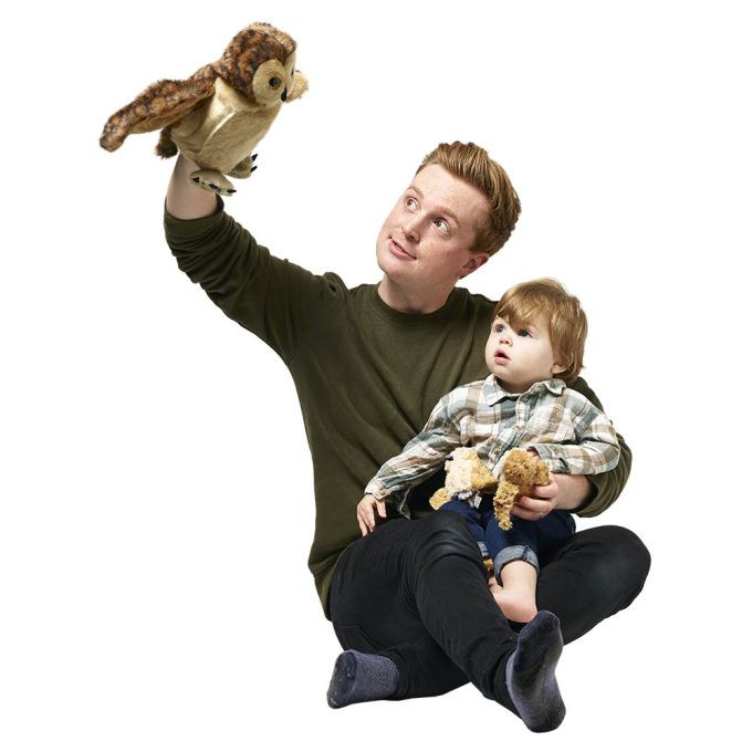 The Puppet Company Hide-Away Puppets Tawny Owl (with 3 Babies)