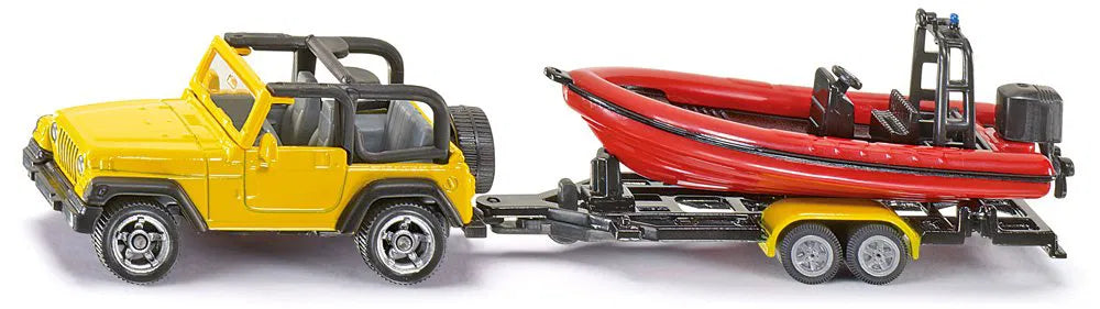Siku 1:87 Jeep W/Boat