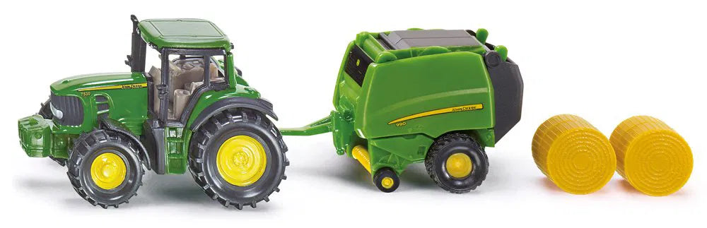 Siku 1:87 John Deere Tractor W/Baler