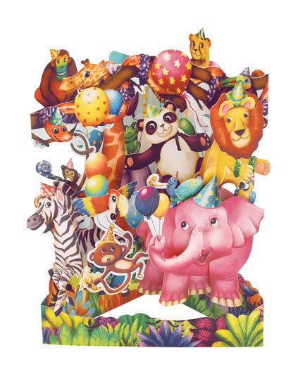 Santoro Animal Party Swing Card