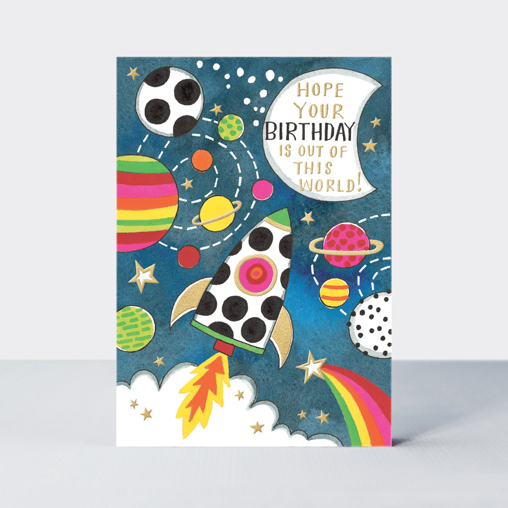 Rachel Ellen Spot - Out Of This World/Birthday Rocket Card