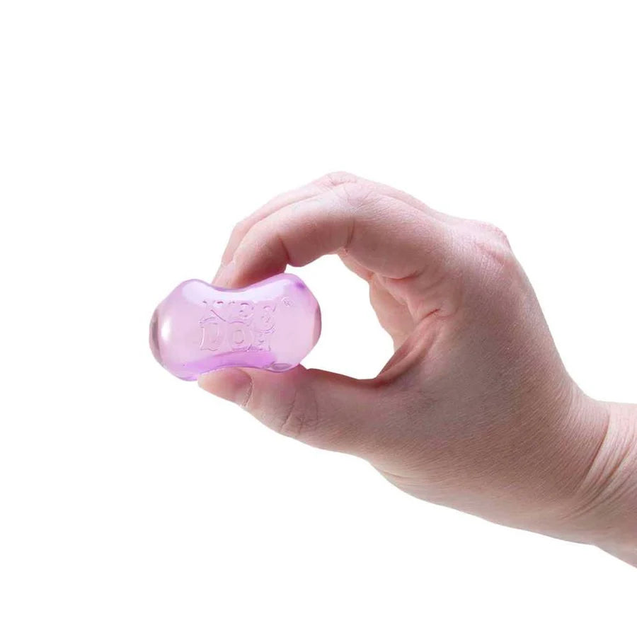 Schylling NeeDoh Nice Ice Baby Teenie Super Solid Squish Mini Cube Fidget Toy 4 Pack