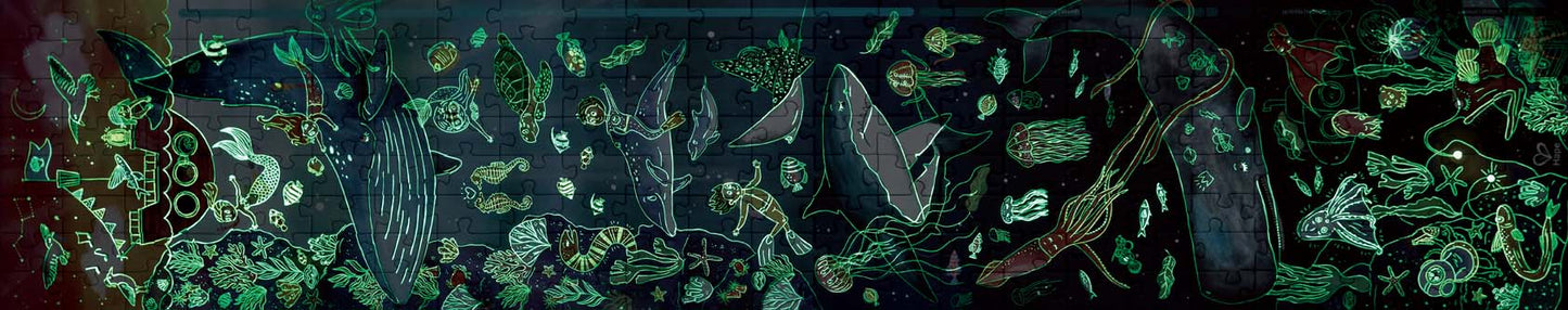 Hape Glow in the Dark Ocean Life Puzzle