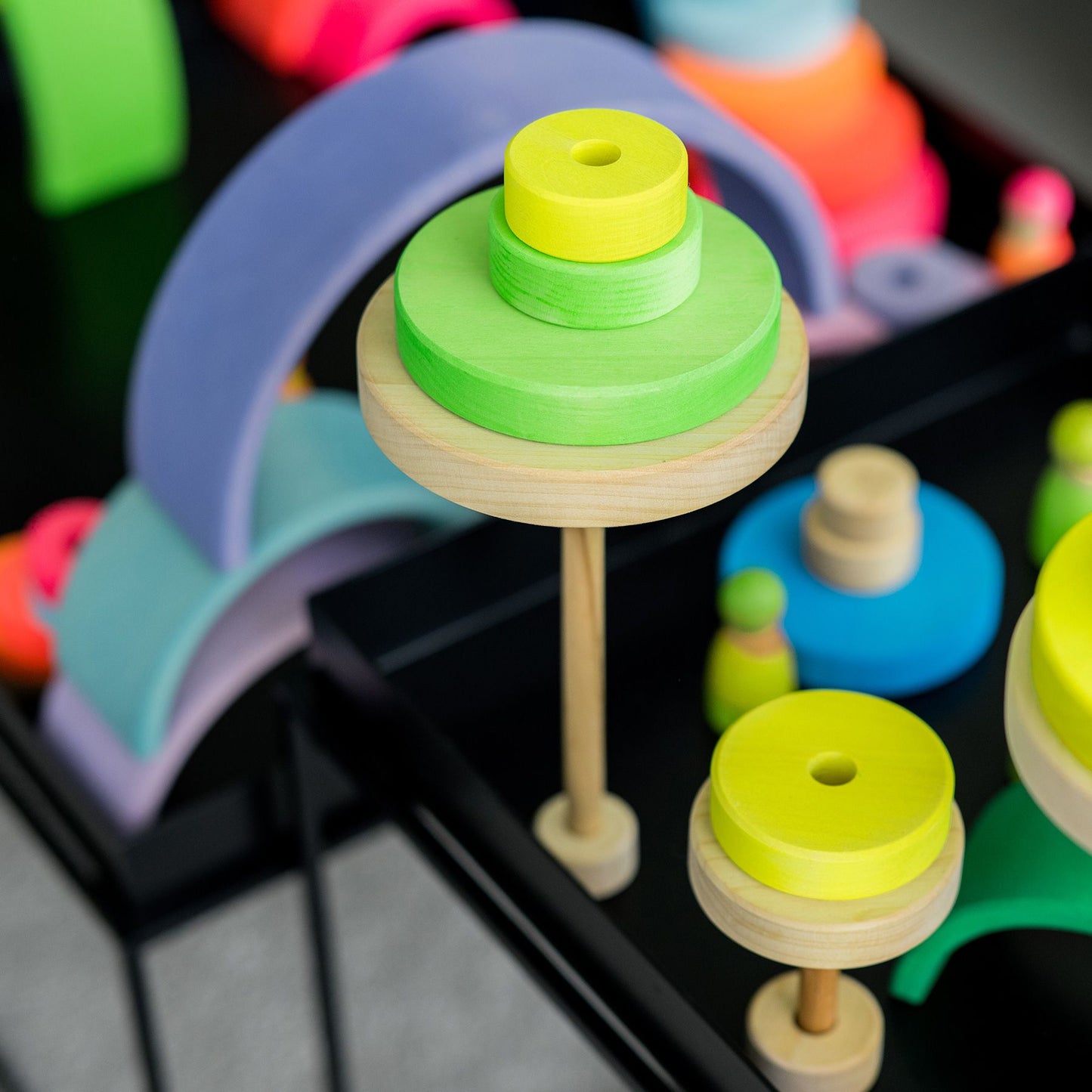 Grimms Conical Tower Neon Green