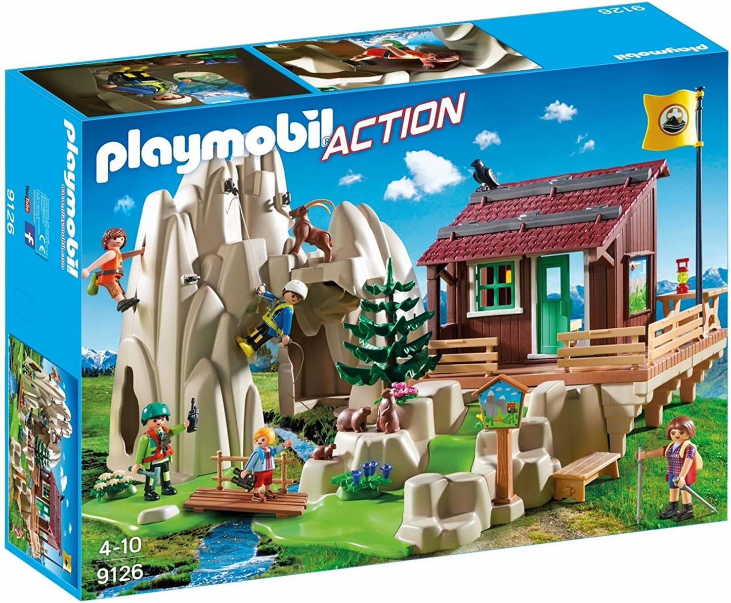 Playmobil 9126 Action Rock Climbers with Cabin