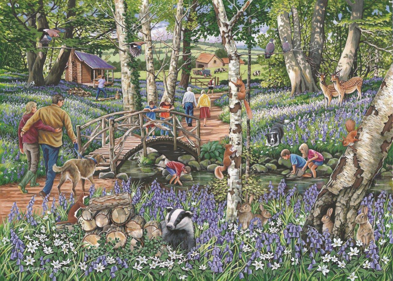 The House of Puzzles - No.18 Walk In The Woods -Find the Difference - 1000 piece