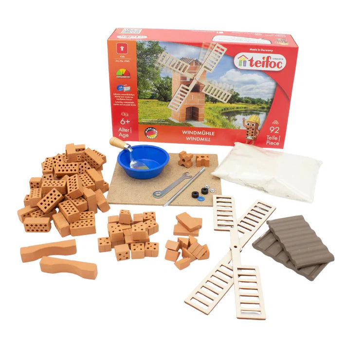 Teifoc Brick Construction Set Windmill