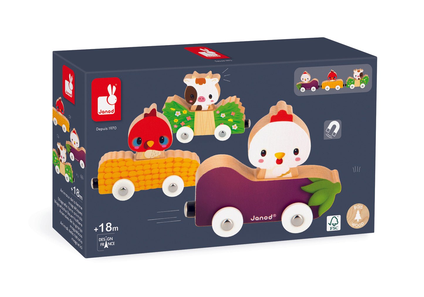 Janod Farm - Magnetic Farm Animals