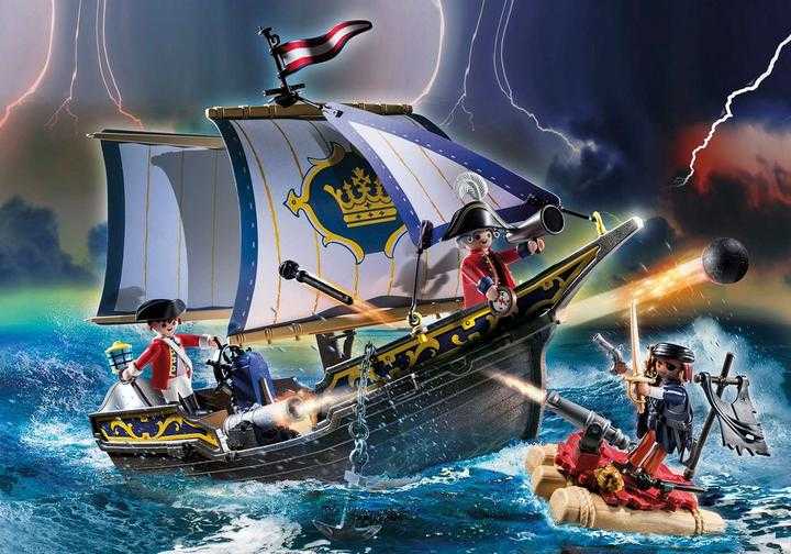Playmobil 70412 Pirates Small Floating Pirate Ship With Raft