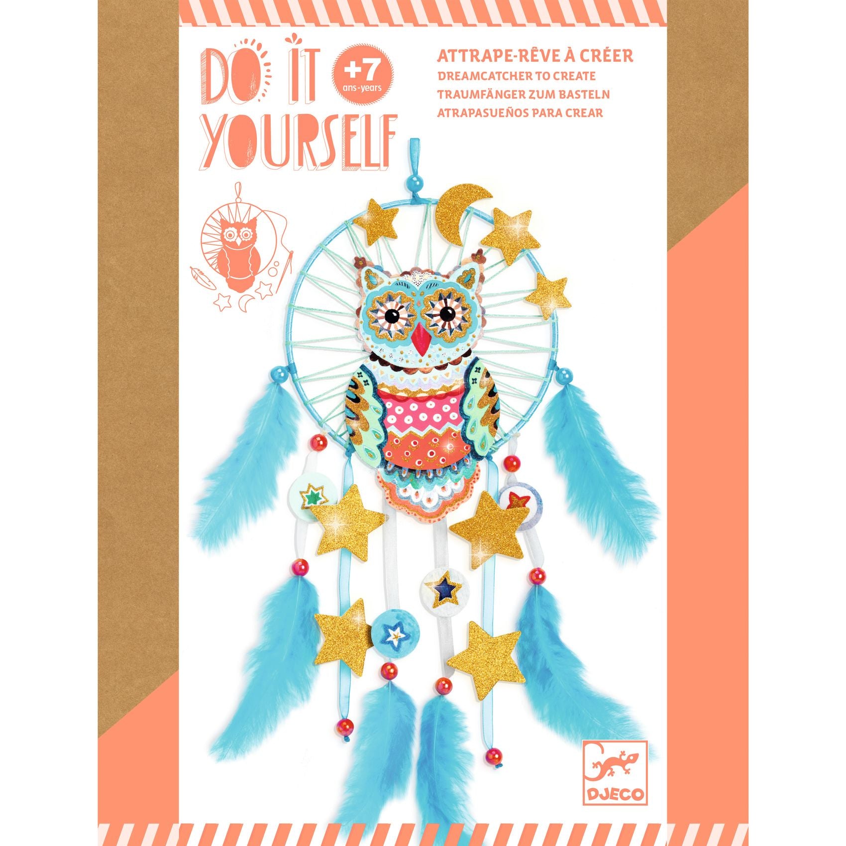 Djeco DIY Dreamcatcher To Create Golden Owl