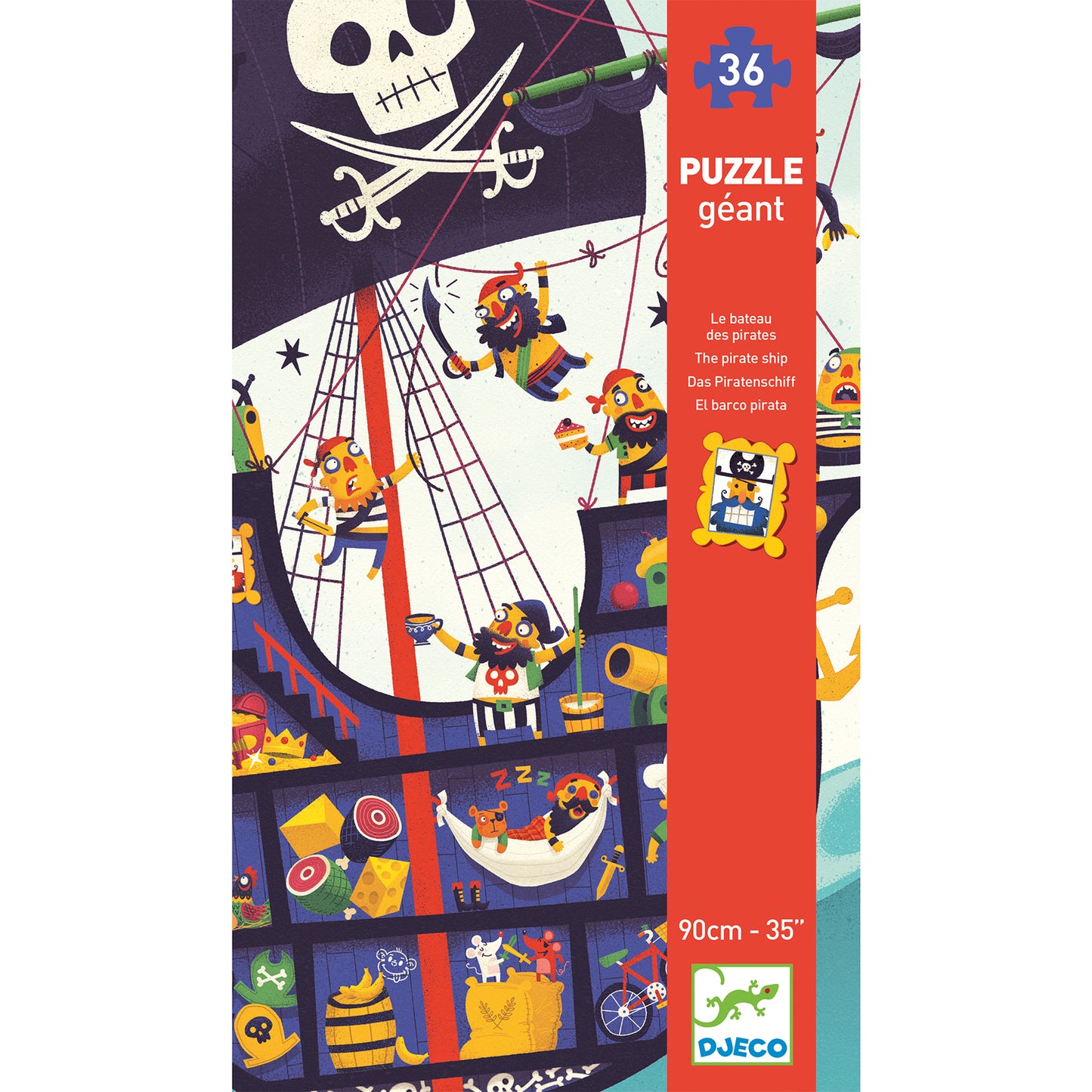 Djeco The Pirate Ship Giant Puzzles