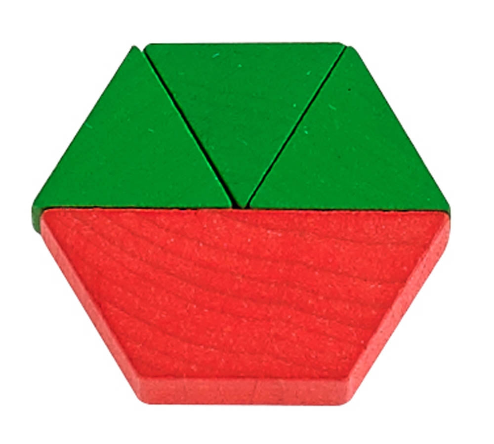 EDX Education Fun Play Wooden Pattern Blocks