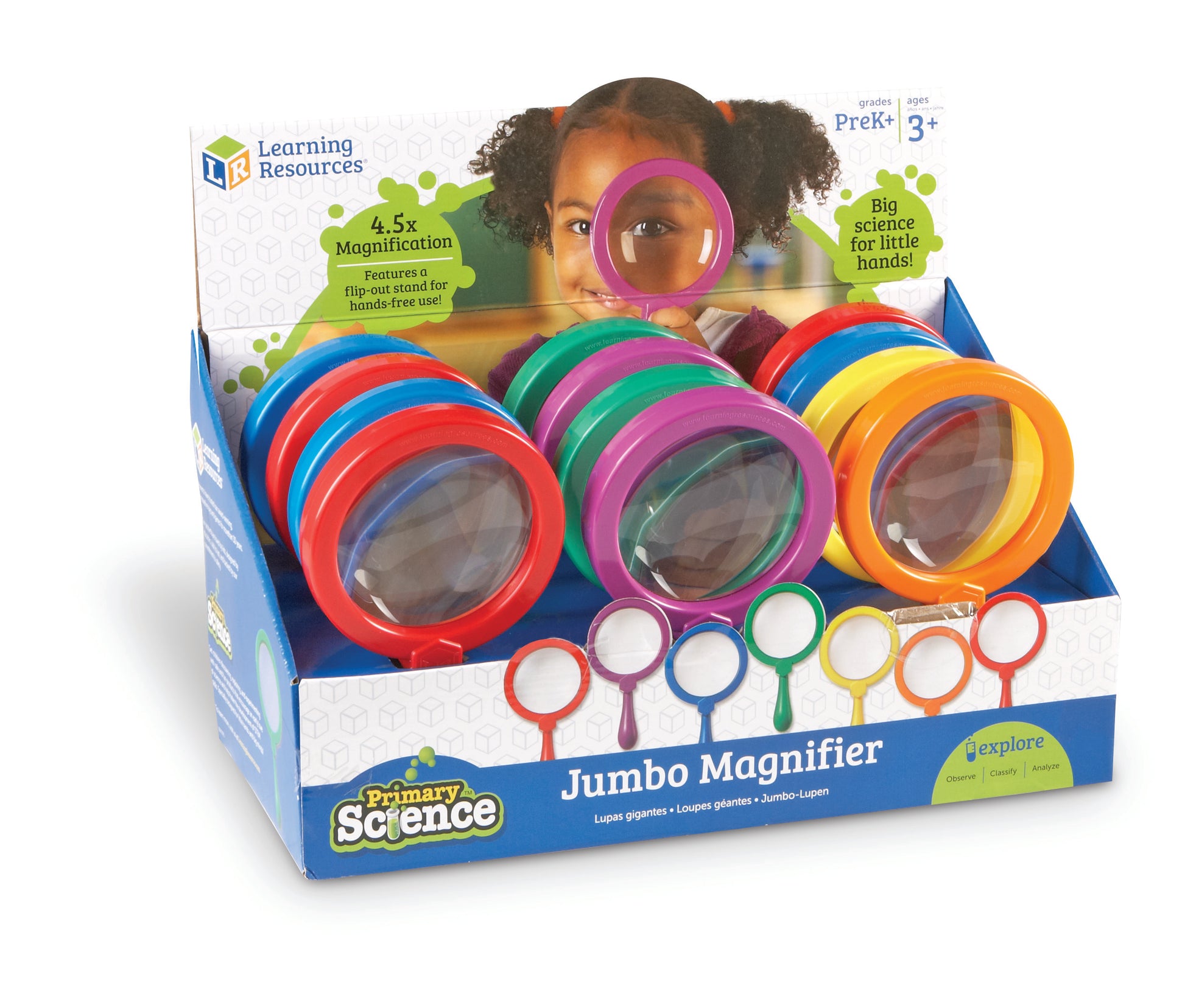 Learning Resources Primary Science® Jumbo Magnifiers ( 1 chosen at random)