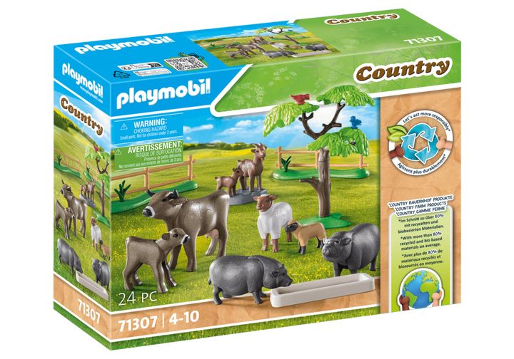Playmobil 71307 Country Animal Set With Paddock