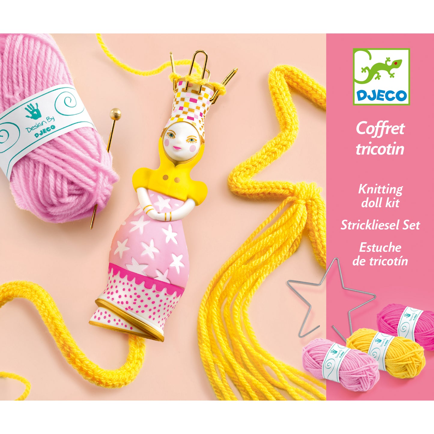 Djeco Wool - French Knitting Princess French Knitting & Pompoms (F)