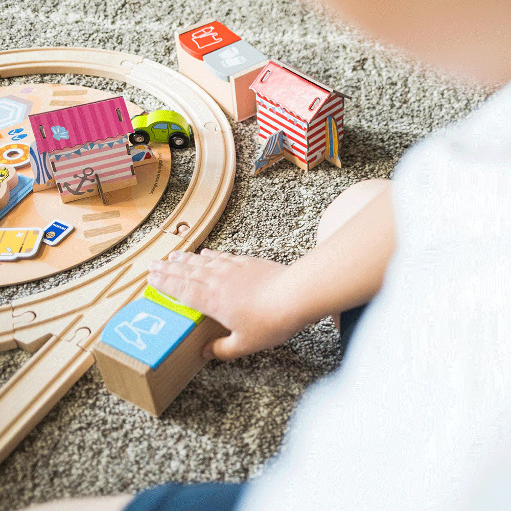 BigJigs Coastal Clean up Train Set