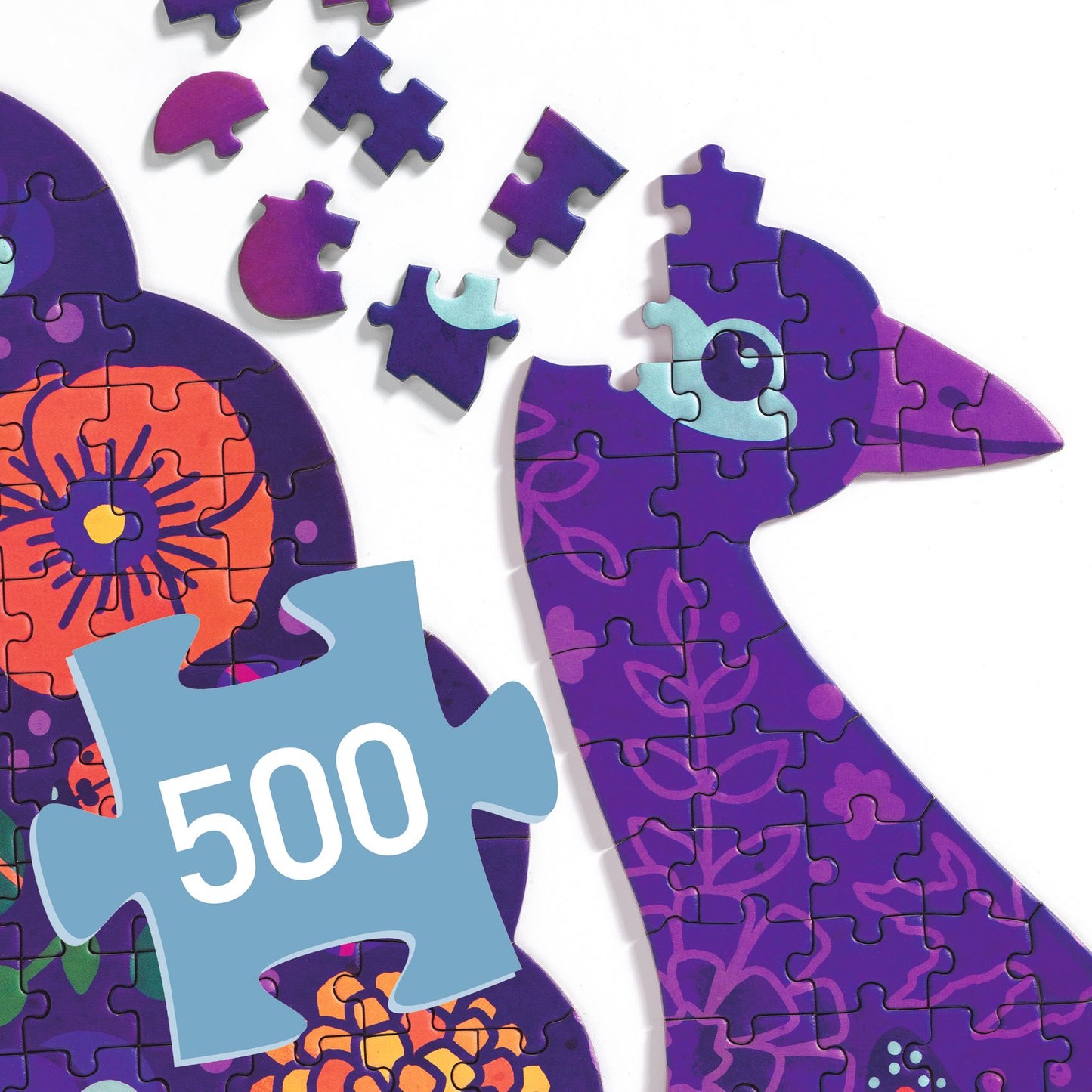 Djeco Peacock 500 Pcs Puzz'art Puzzle