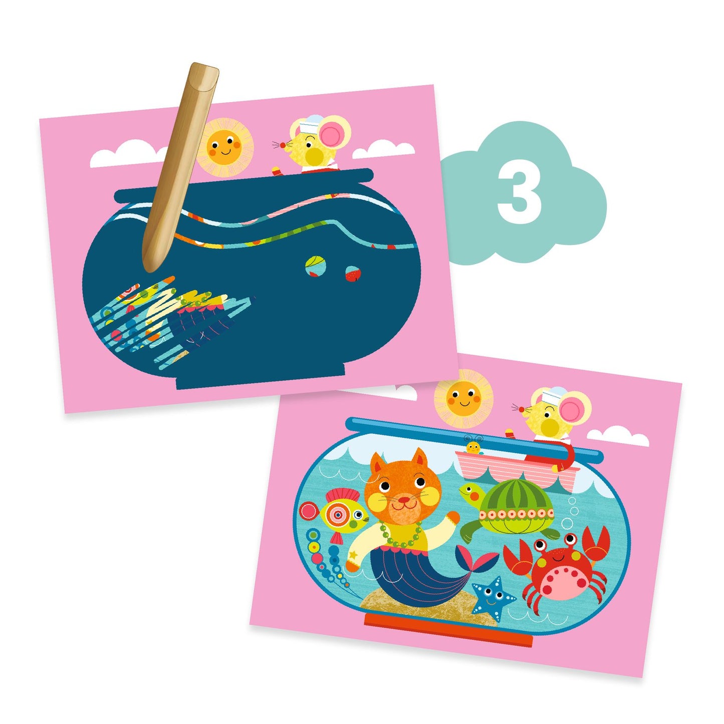 Djeco Multi Activity Kit The Cat And His Pals