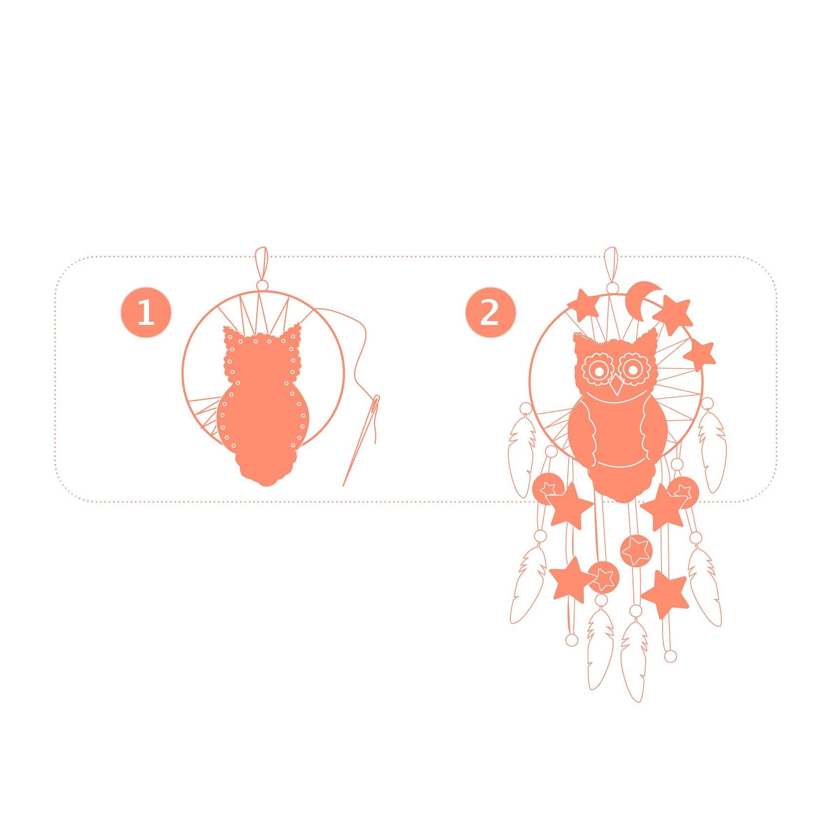 Djeco DIY Dreamcatcher To Create Golden Owl