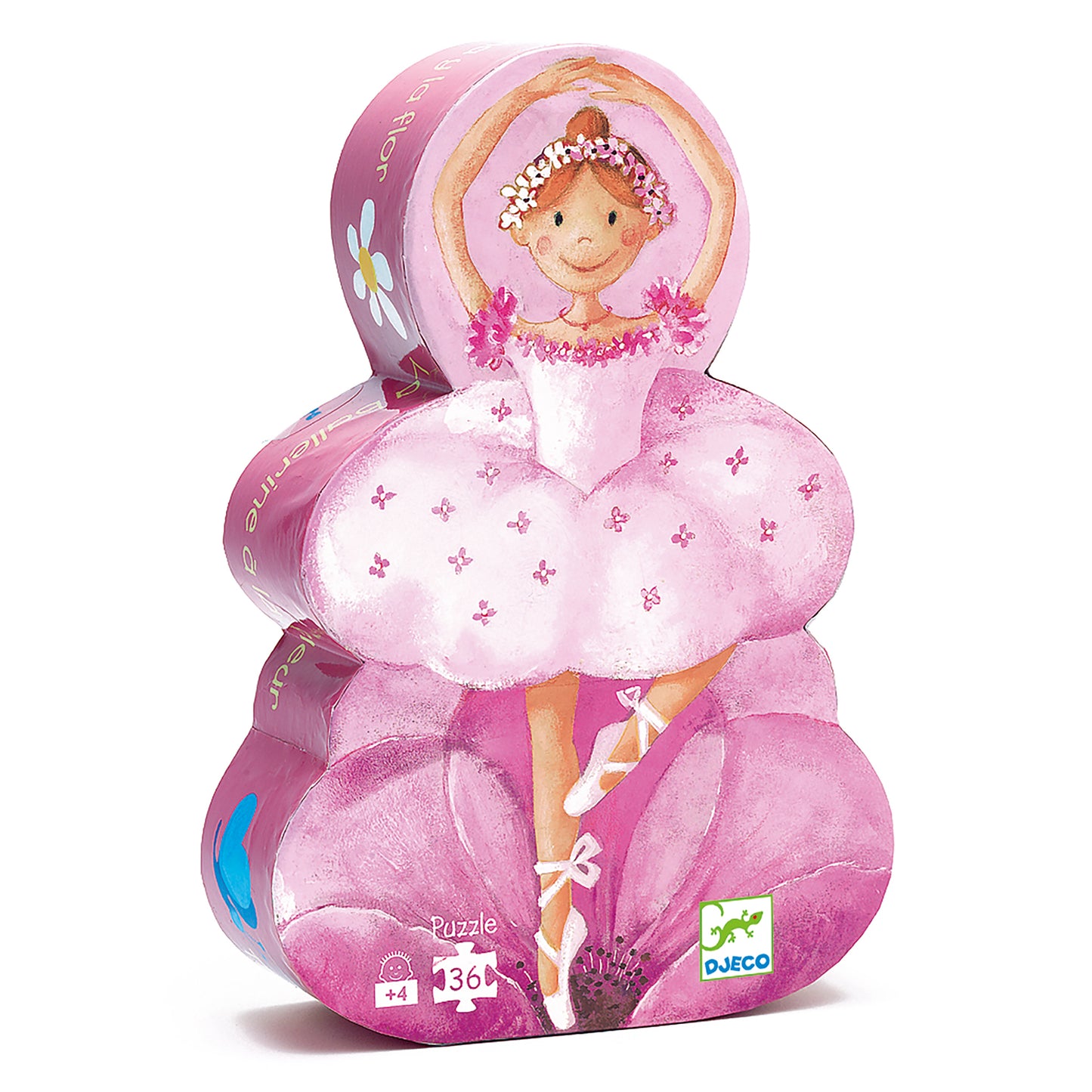 Djeco The Ballerina With The Flower - 36 Pcs Silhouette Puzzles