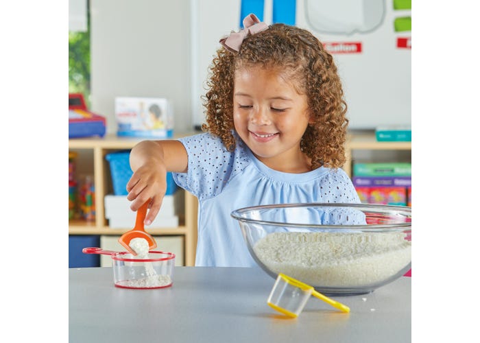 Learning Resources Rainbow Fraction® Measuring Cups (Set of 4)