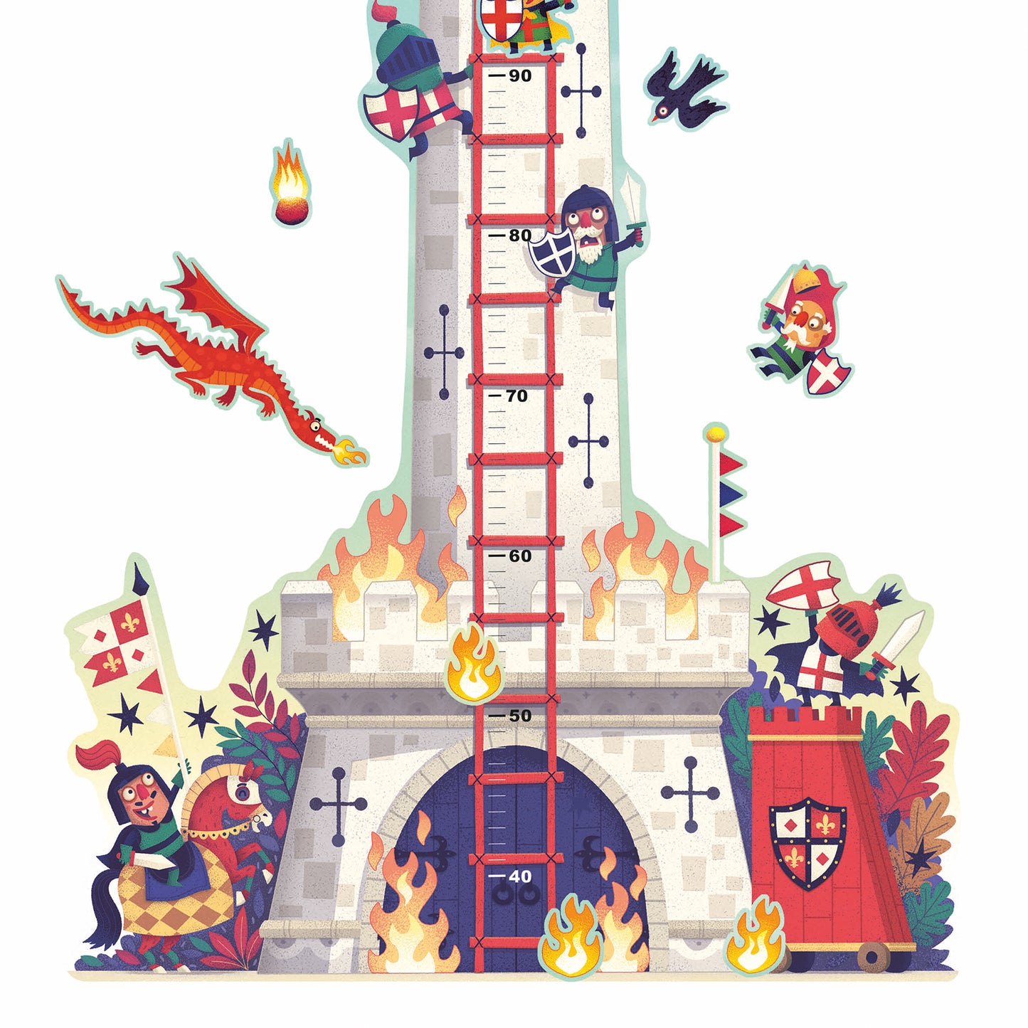 Djeco Knight's Tower Height Chart