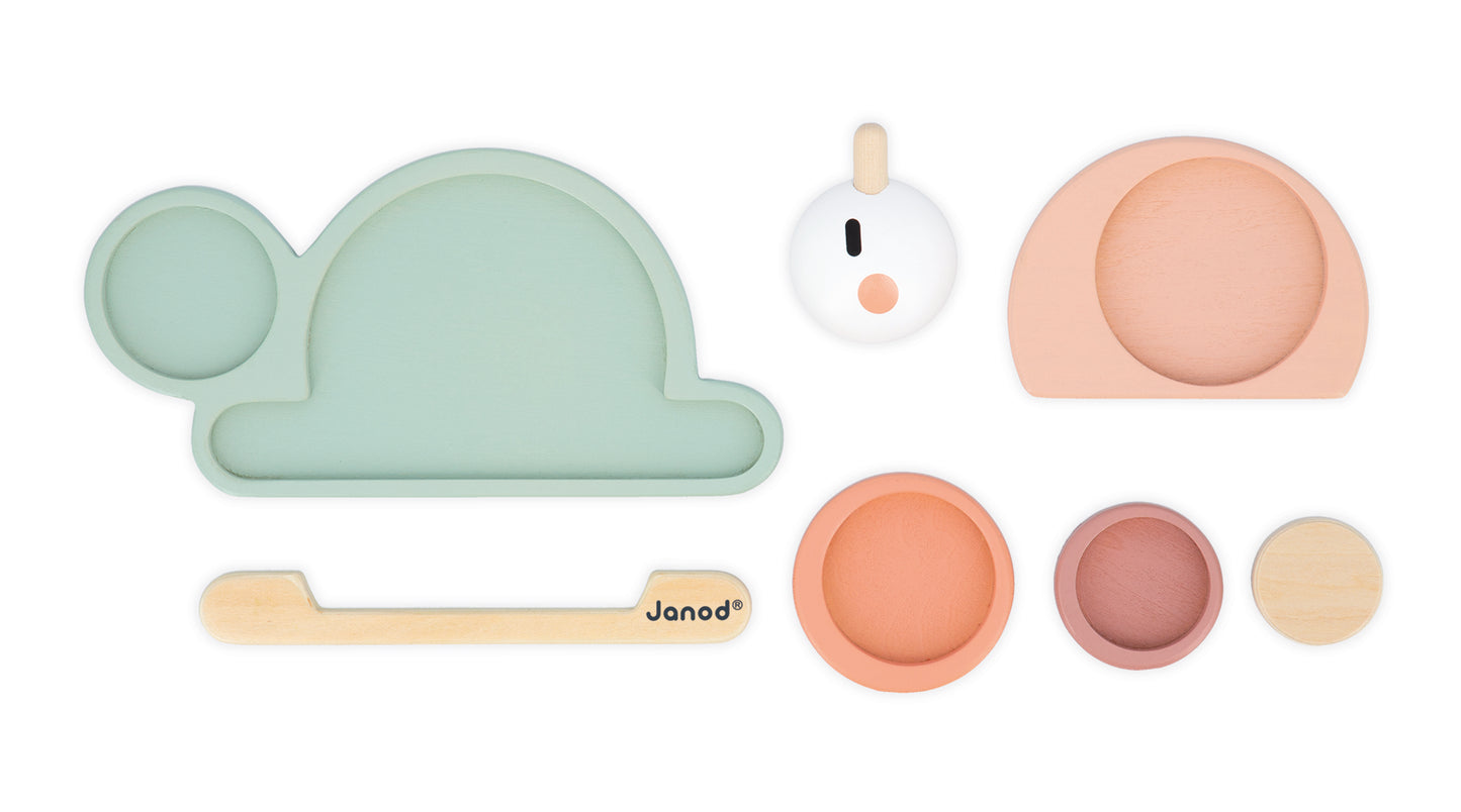 Janod Sweet Cocoon - Stackable Sensory Snail