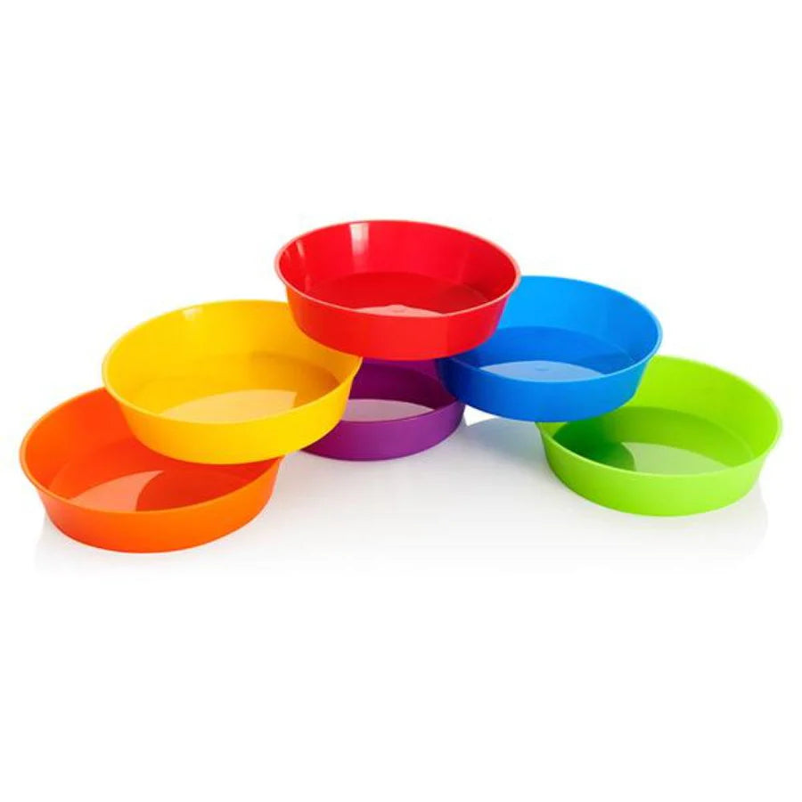 Clever Kidz Pkt6 Sorting Bowls Round Asst Colours